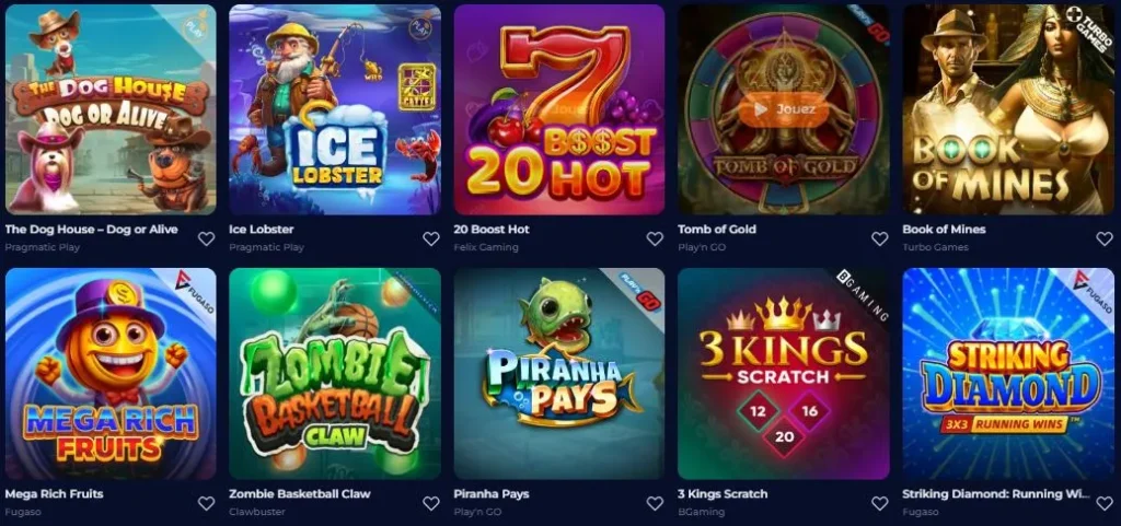 Machines à sous en ligne sur Nine Casino